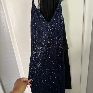 Navy Sequin Dress